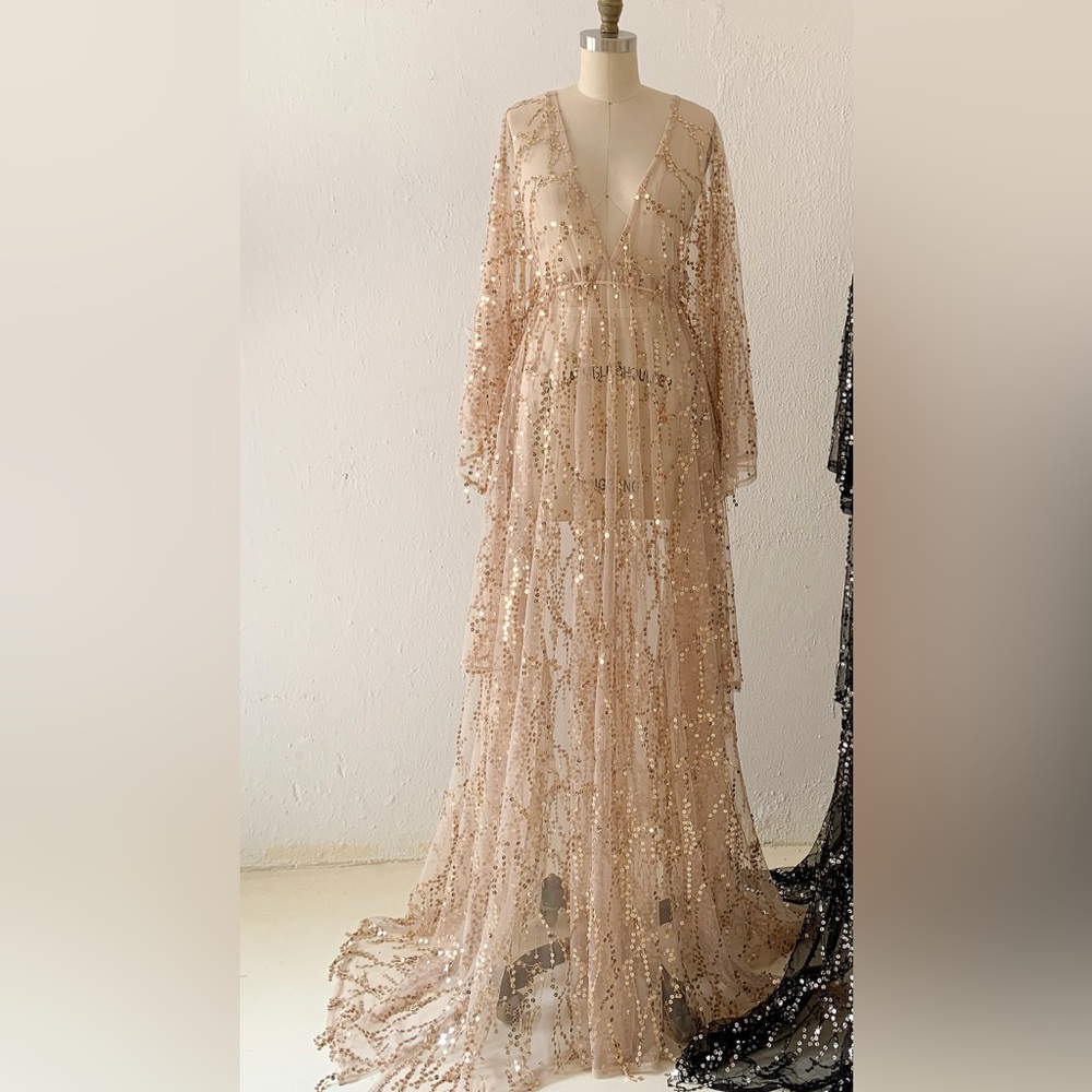 Boho glam dress (sheer)